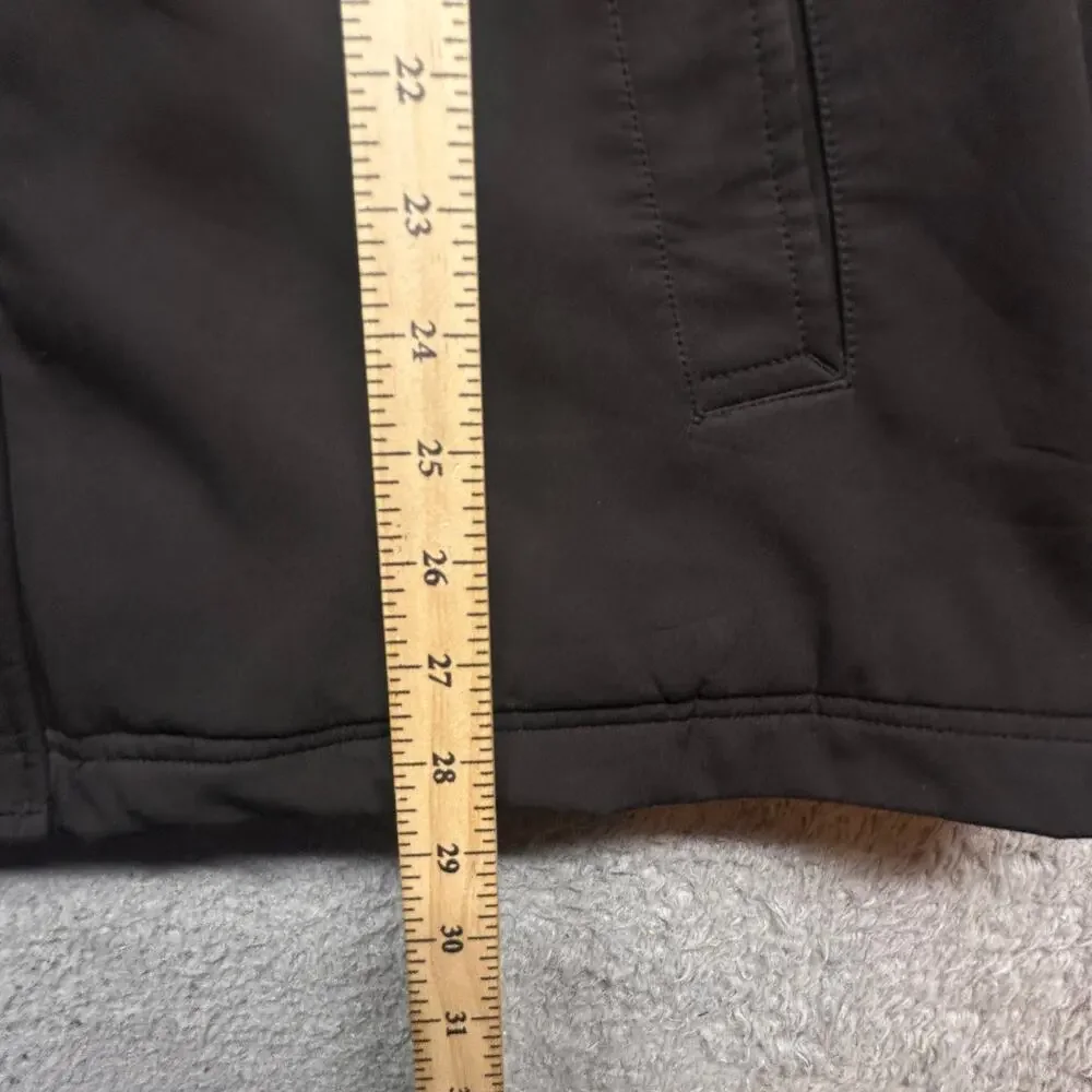 Levis Soft Shell Fleece Sherpa Lined Zip Jacket Mens XXL Black Hooded Pockets